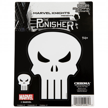 Marvel Studios The Punisher Skull Logo Car Decal